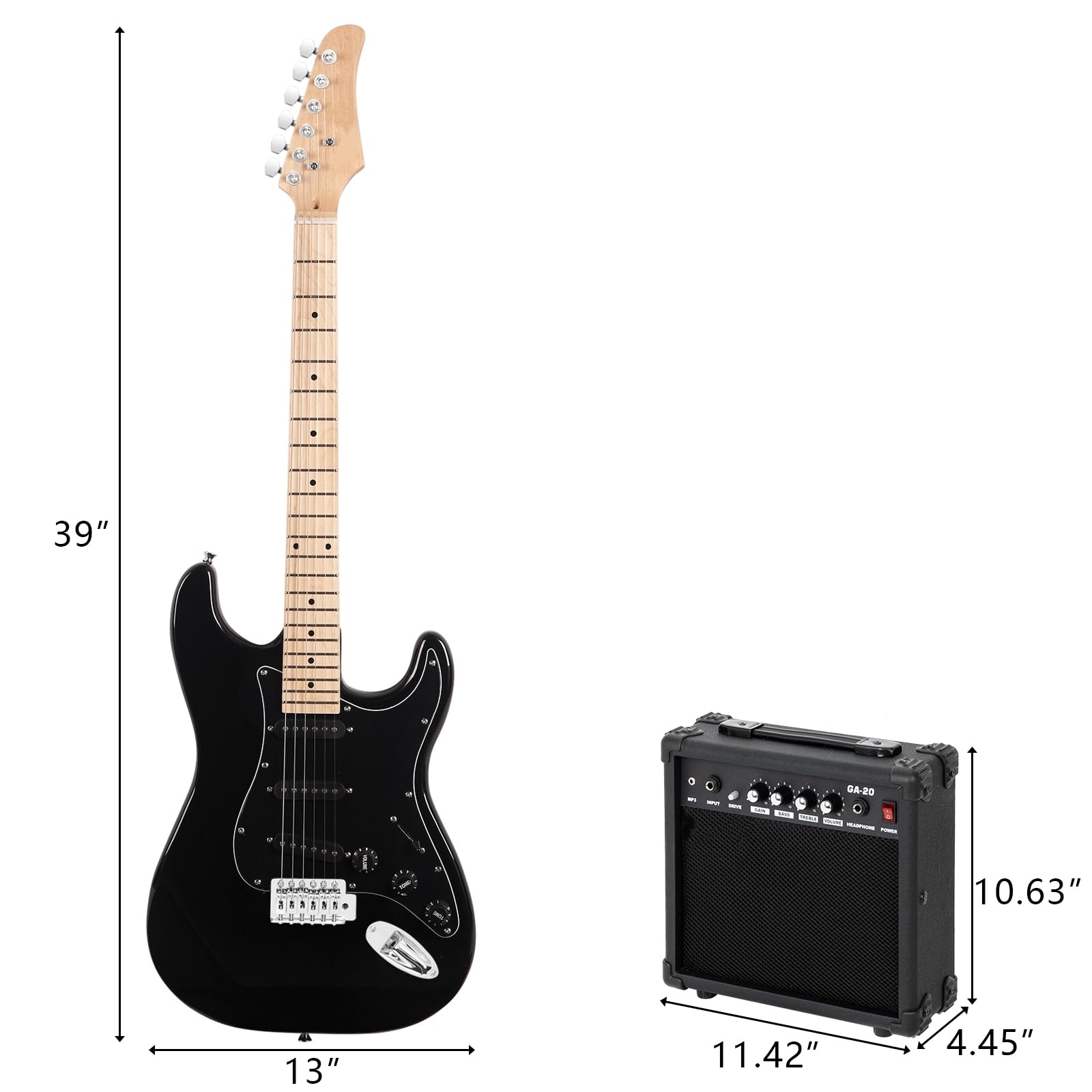 Amazon.com: Ktaxon 39 Inch Electric Guitar with Amp, Full